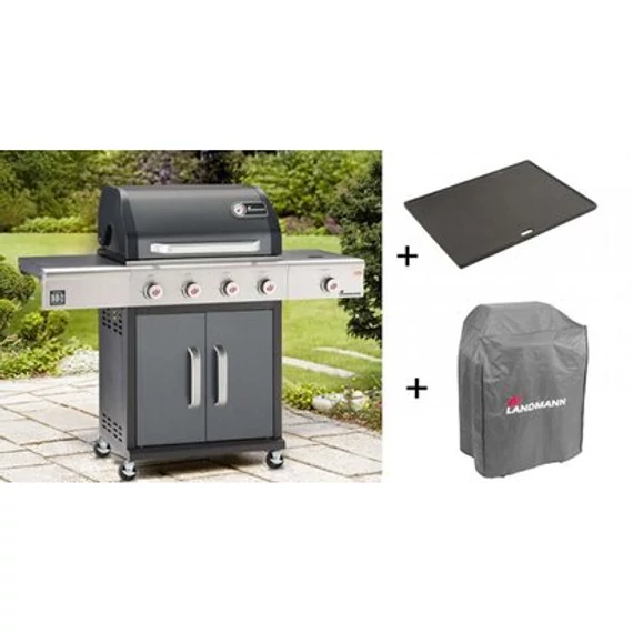 Landmann Triton 4.1 Grillkocsi / Grillező CHAMPION CSOMAG 12965-L
